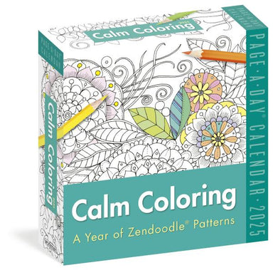 Calm Coloring 2025 Page A Day Calendar    