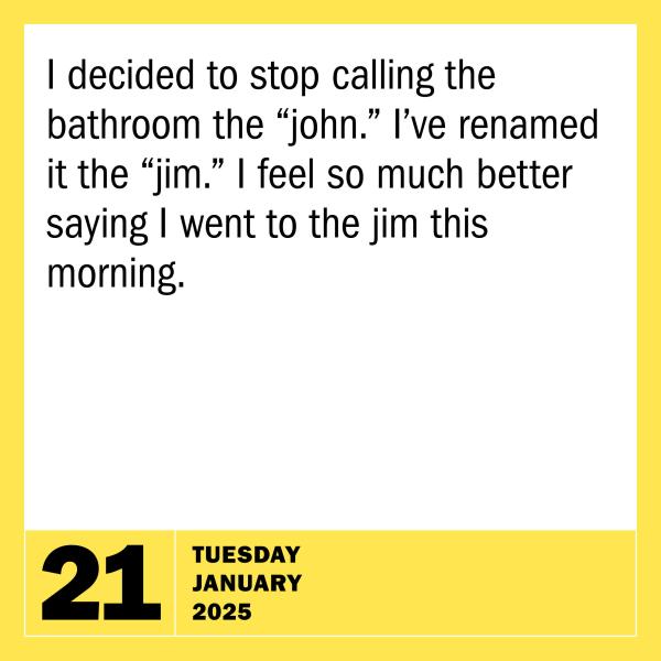 Bad Jokes and Punderful Puns 2025 Page A Day Calendar    