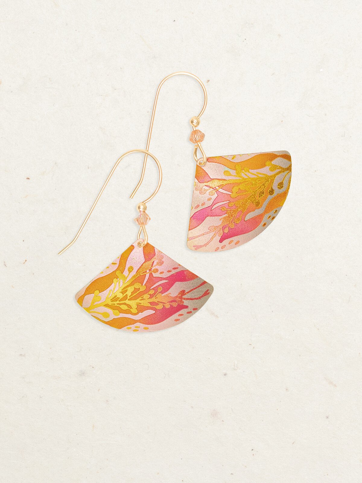 Holly Yashi Sea Meadow Earrings - Golden Coral    