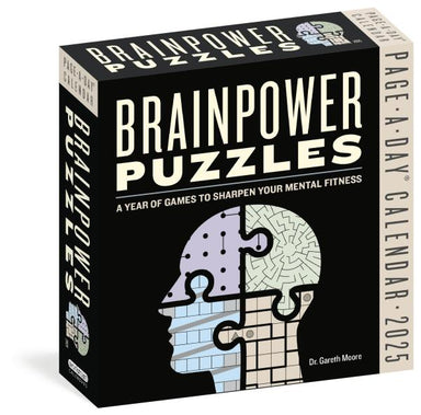 Brainpower Puzzles 2025 Page A Day Calendar    