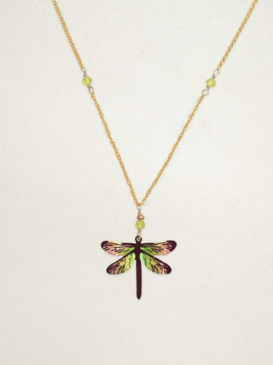 Holly Yashi Dragonfly Dreams Pendant Necklace - Green With Envy    