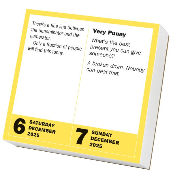 Bad Jokes and Punderful Puns 2025 Page A Day Calendar    