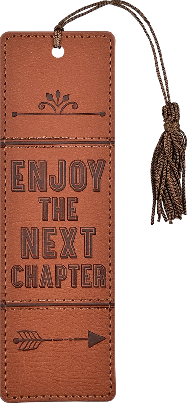 Enjoy The Next Chapter Lether Bookmark    