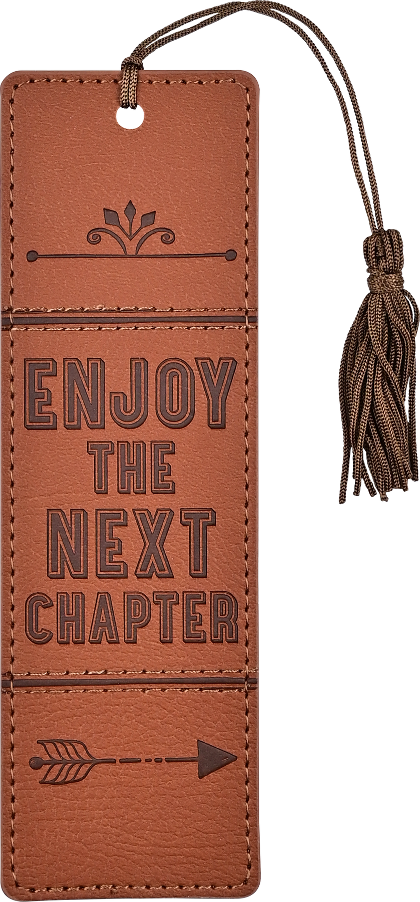 Enjoy The Next Chapter Lether Bookmark    