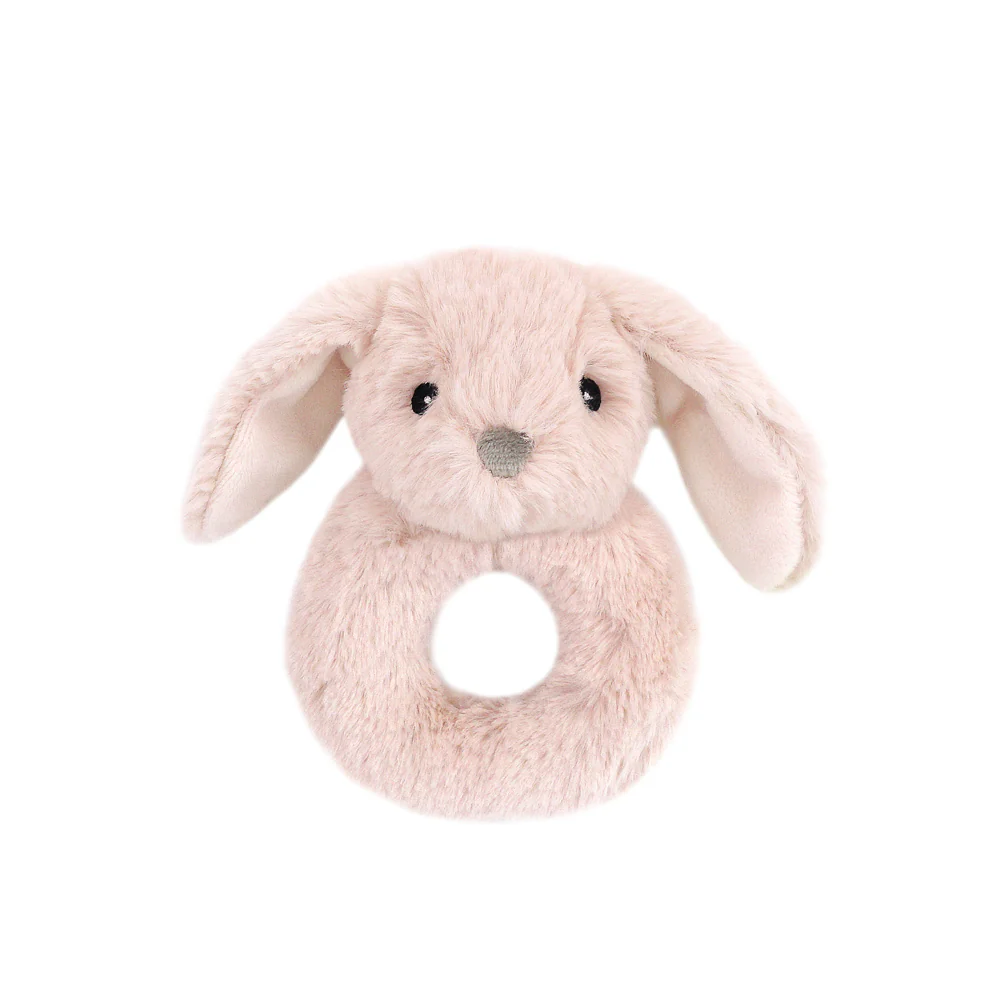 MONAMI Bunny Fur Rattle Pink