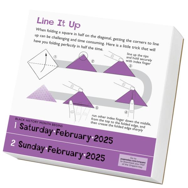 Origami 2025 Page A Day Calendar    