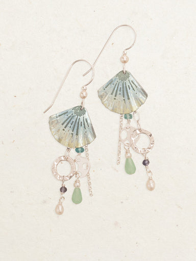 Holly Yashi Seashore Treasure Earrings - Sage/Silver    