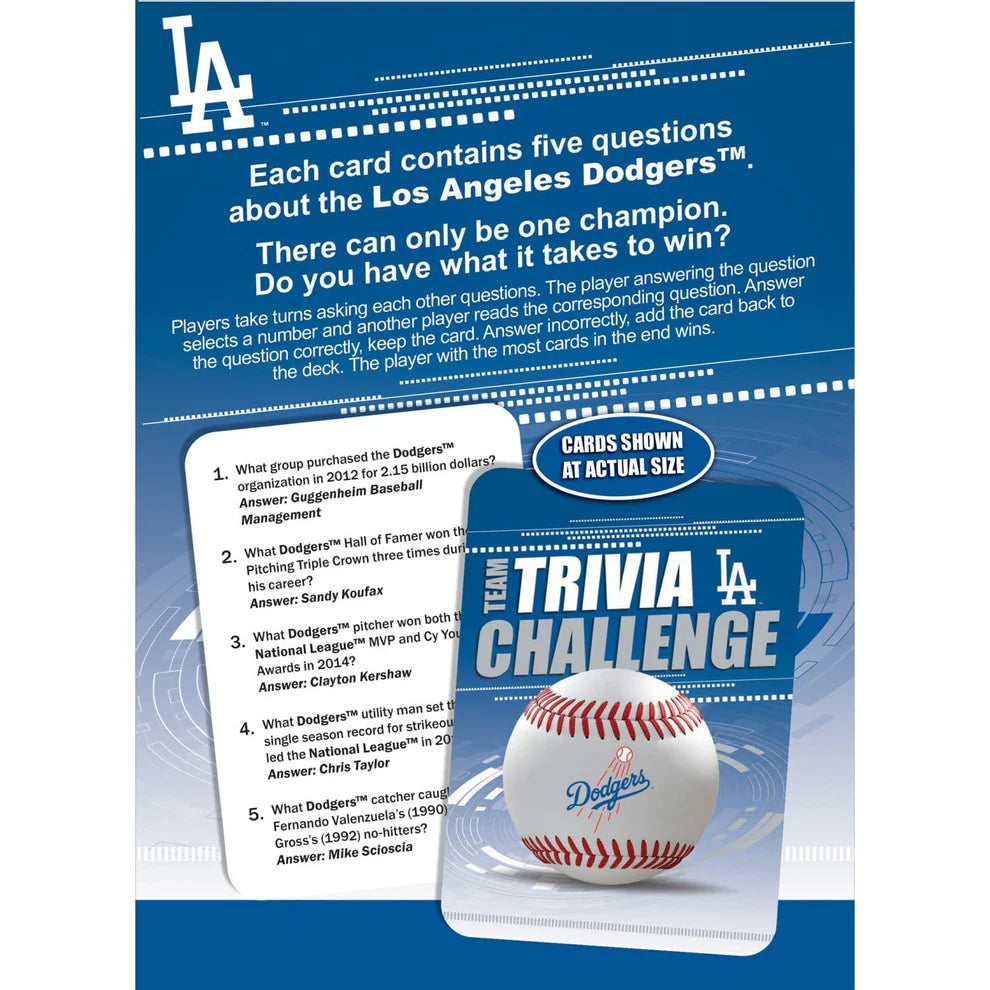 Los Angeles Dodgers MLB Team Trivia Challenge