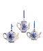 Blue and White Teapot Ornament - (Single) Various Options