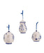 Blue and White Teapot Ornament - (Single) Various Options