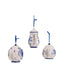 Blue and White Teapot Ornament - (Single) Various Options
