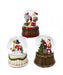 Santa and Snowmen Musical 100MM Water Globe - Single, Various Styles
