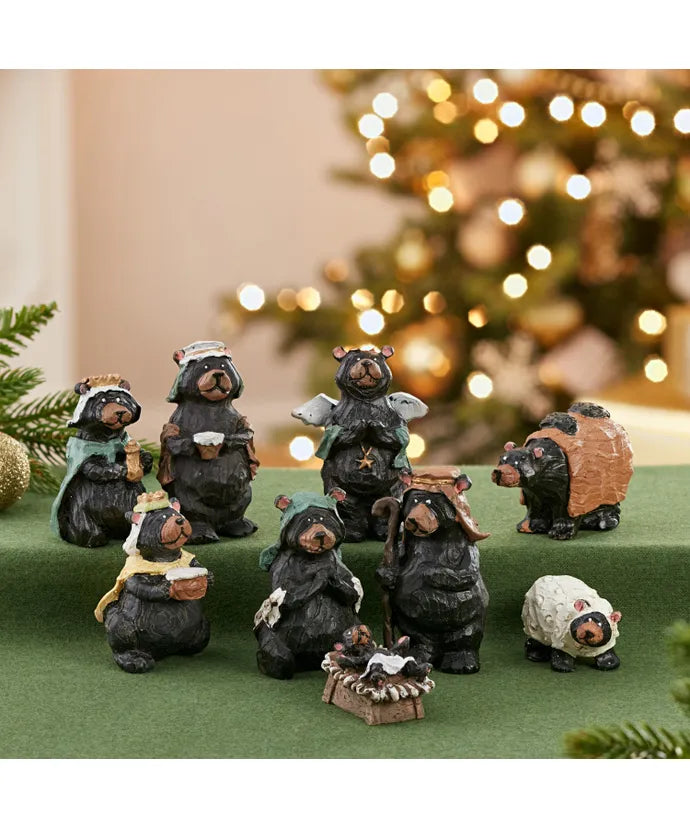 Kurt Adler Bear Nativity Set