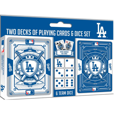 Los Angeles Dodgers MLB 2-Decks of Playing Cards and Dice