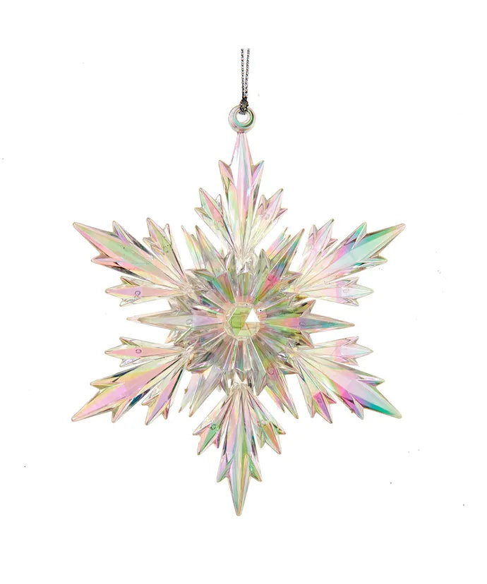 Acrylic Iridescent Snowflake Ornament