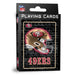 San Francisco 49ers NFL Neon Playing Cards