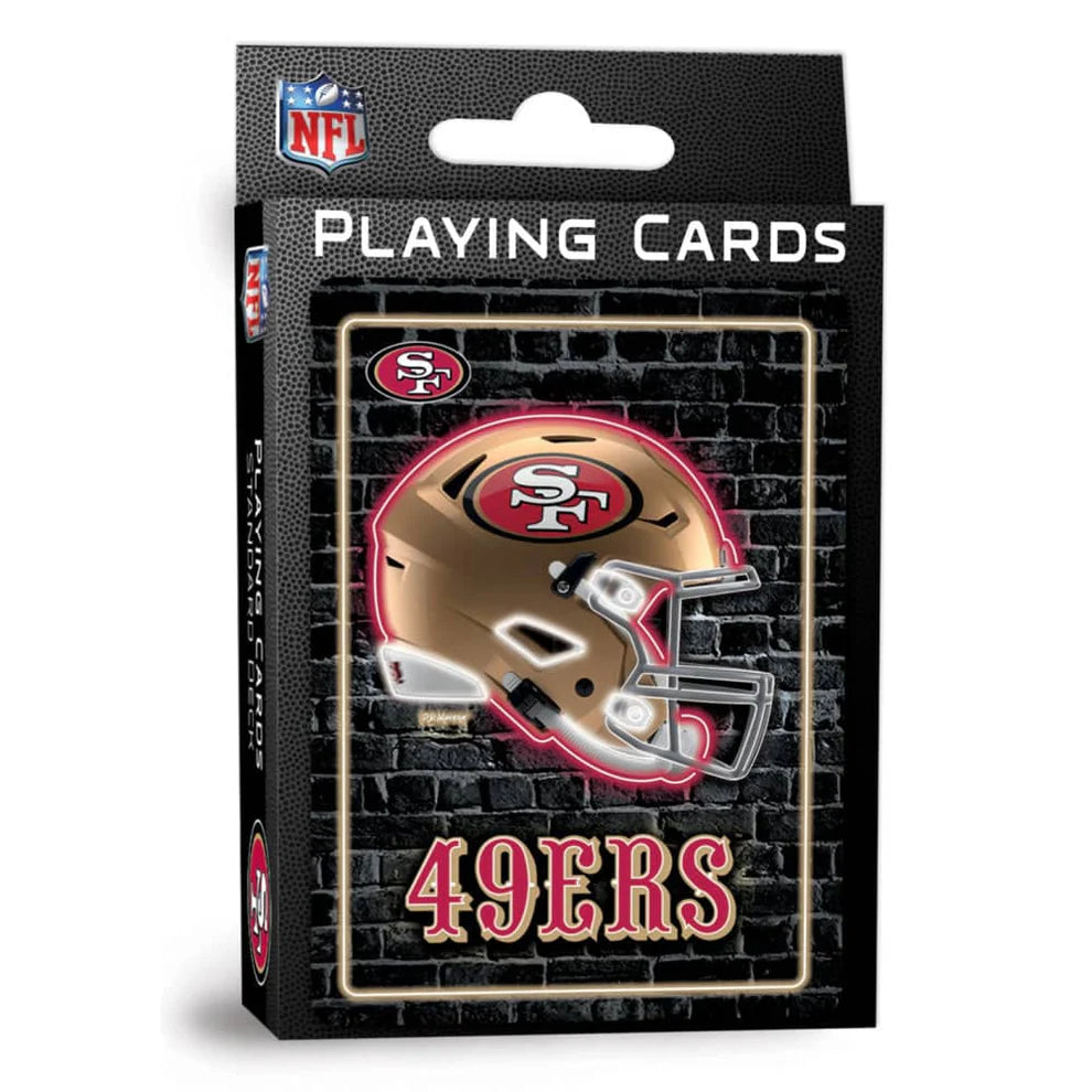 San Francisco 49ers NFL Neon Playing Cards