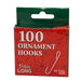 Christmas Ornament Hook Silver 100 Piece Box