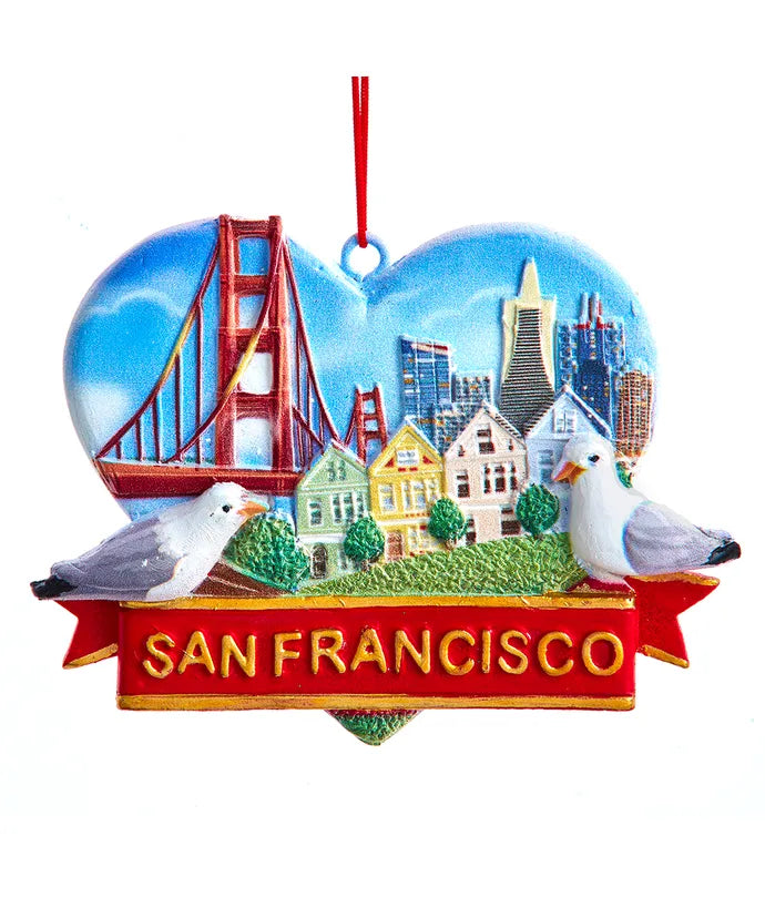 San Francisco Heart Ornament