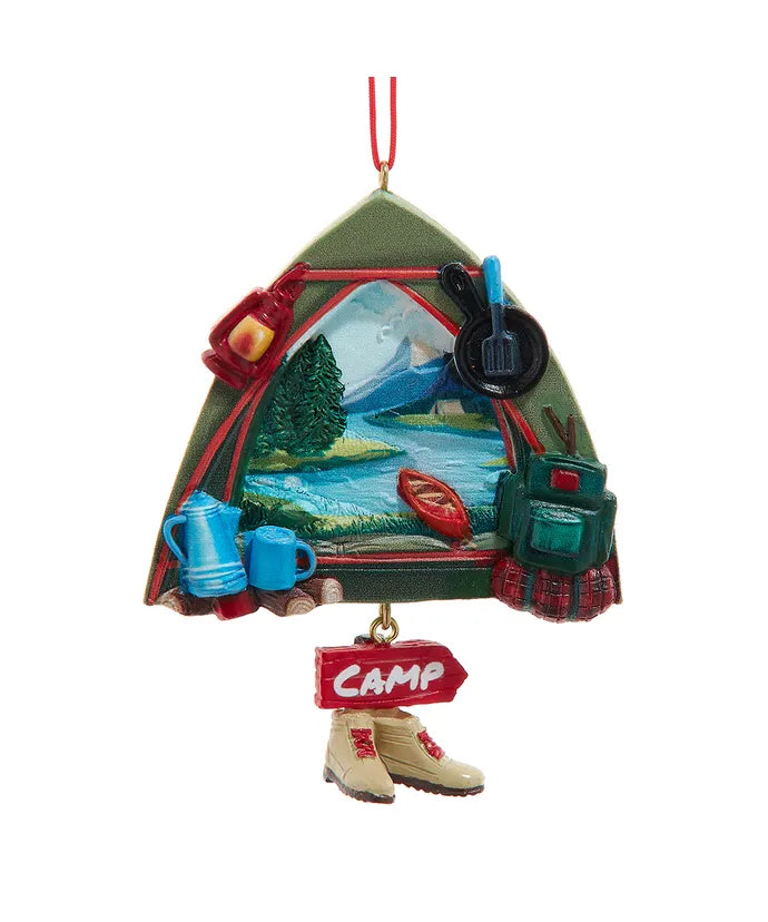 Tent Camping Ornament