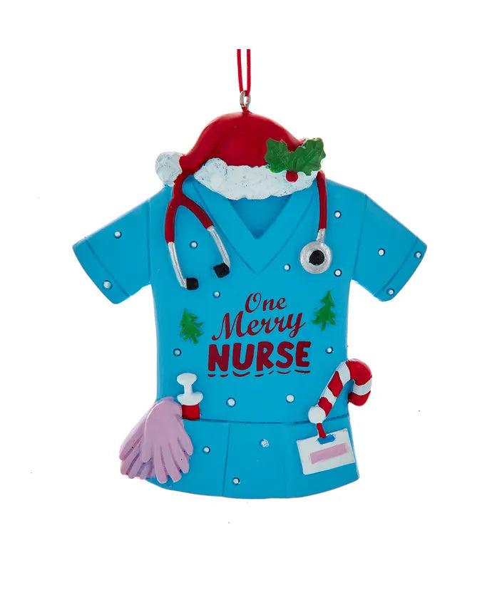 One Merry Nurse Scrubs Ornament