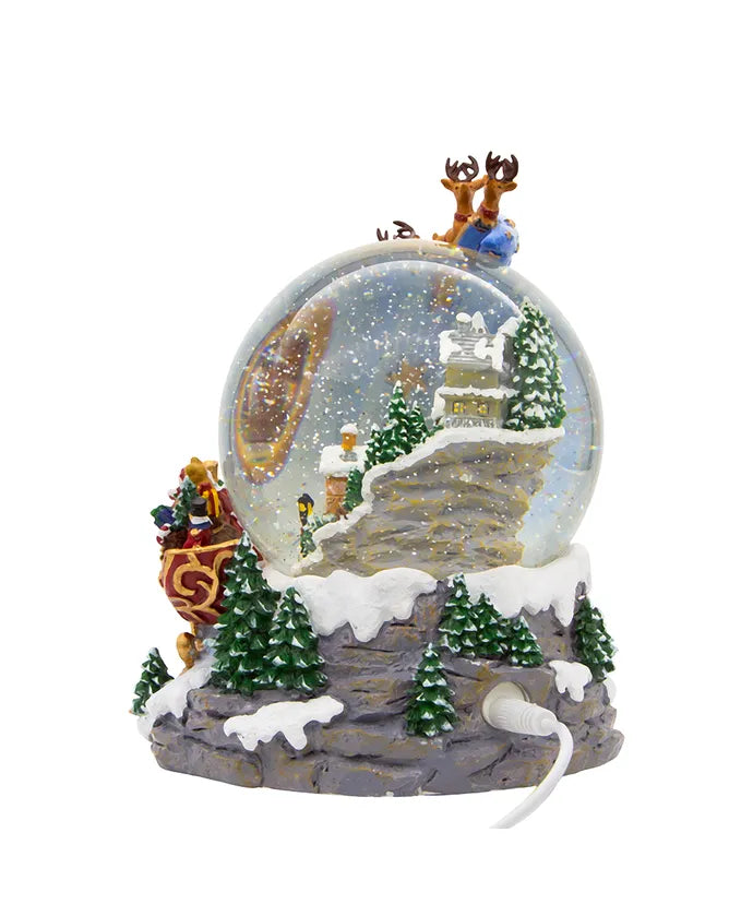 Santa In His Sleigh 120mm LED Water Globe