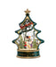 Snowman Tree with Santa Sleigh 11.5" Water Lantern