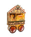 Wooden LED Musical Santa Wagon
