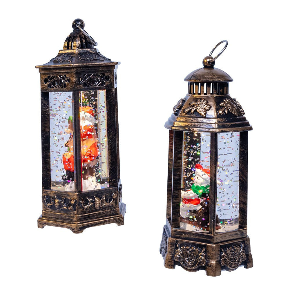 Santa or Snowman LED Water Lantern (Single) - Random Style