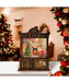 LED Water Lantern Santa with Fireplace