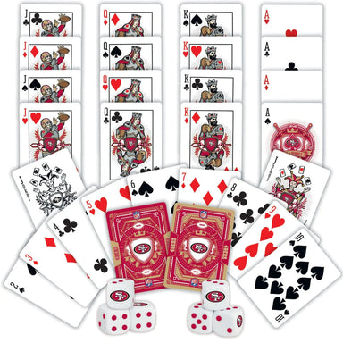 San Francisco 49ers NFL 2-Decks of Playing Cards and Dice