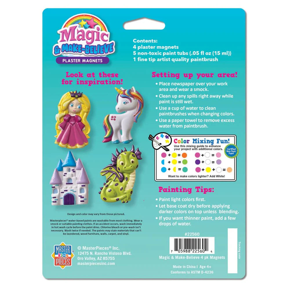 MSTR Magic and Make Believe - Plaster Magnets Paint Kit