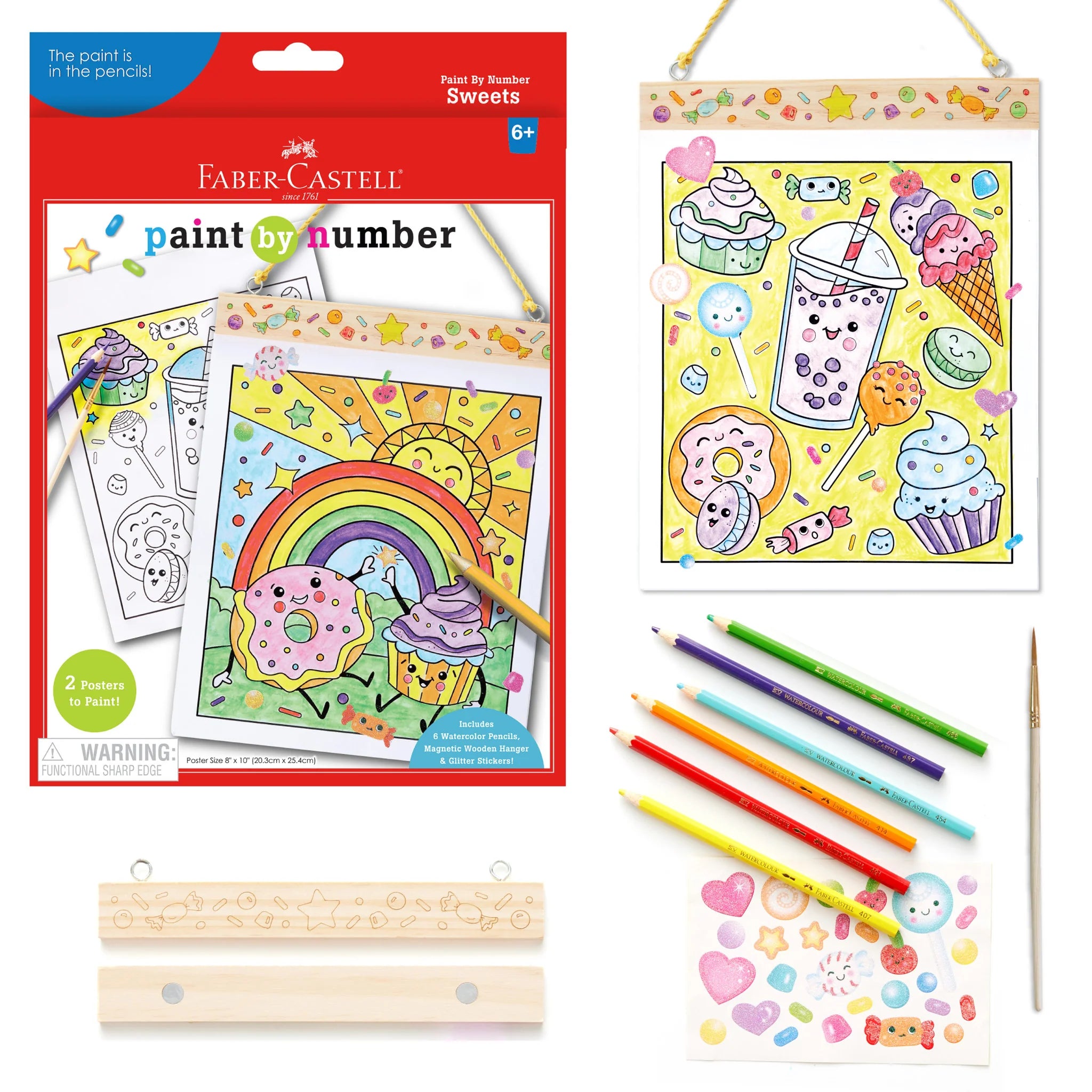 Faber-Castell Paint By Number Sweets Wall Art