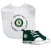Oakland Athletics Pre Walkers and Bib 2 Piece Set