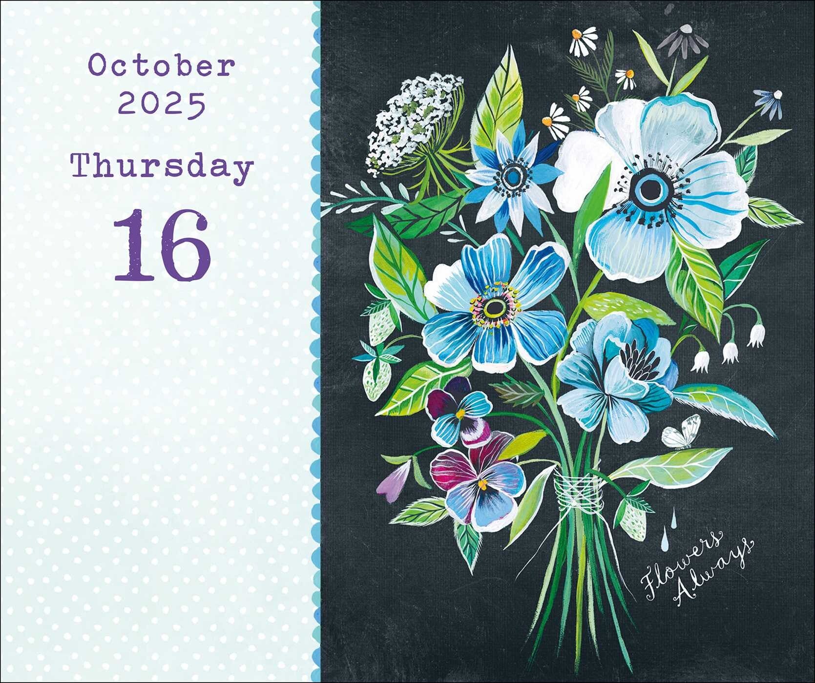 Katie Daisy Just Bloom 2025 Page A Day Calendar    