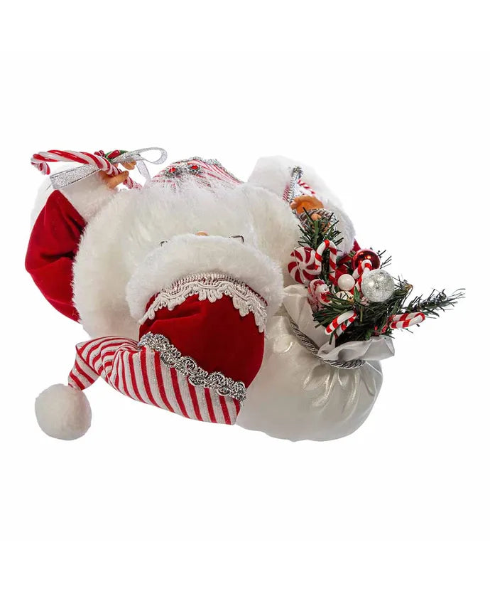 Peppermint Santa Figurine