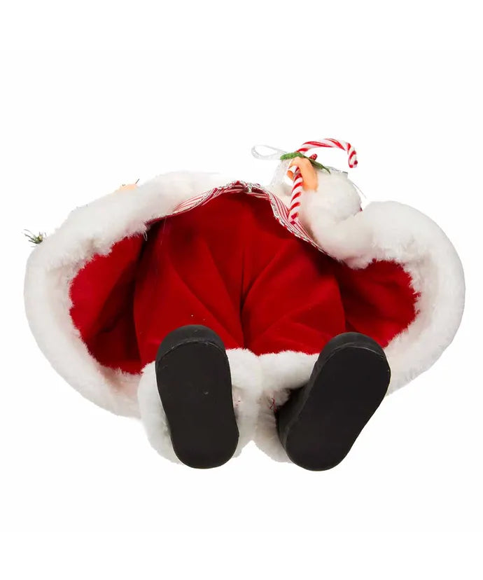 Peppermint Santa Figurine