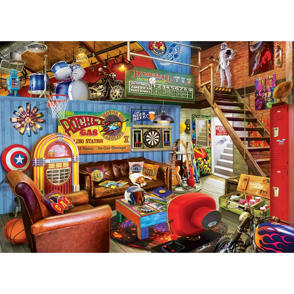 The Hideout 1000 Piece Man Cave Puzzle