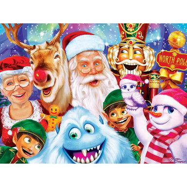 North Pole Family Portrait 300 Piece Happy Holidays Puzzle