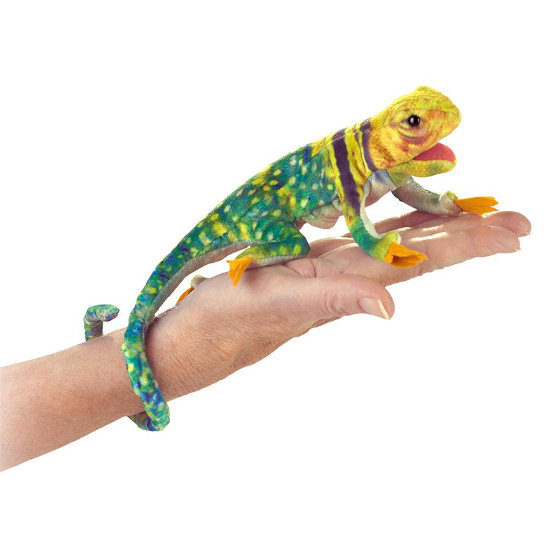 Folkmanis Finger Puppet - Mini Collared Lizard