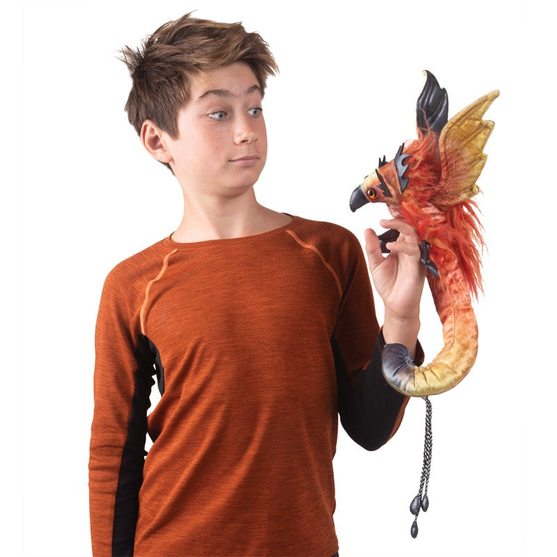 Folkmanis Finger Puppet - Phoenix Wristlet