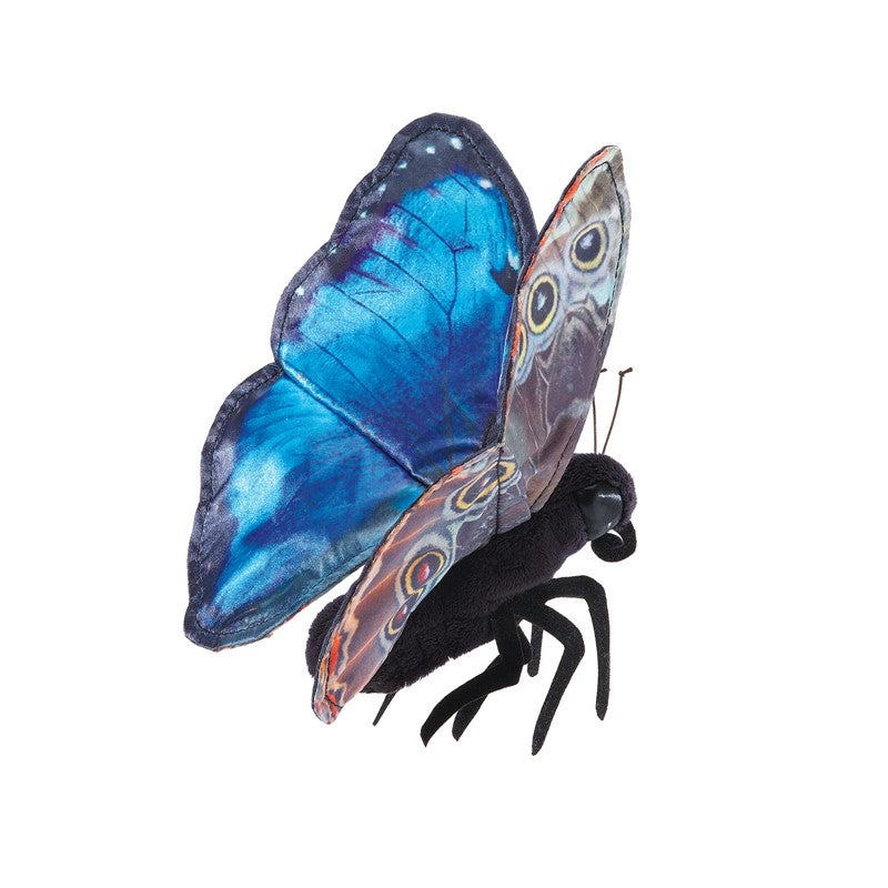 Folkmanis Finger Puppet - Blue Morpho Butterfly