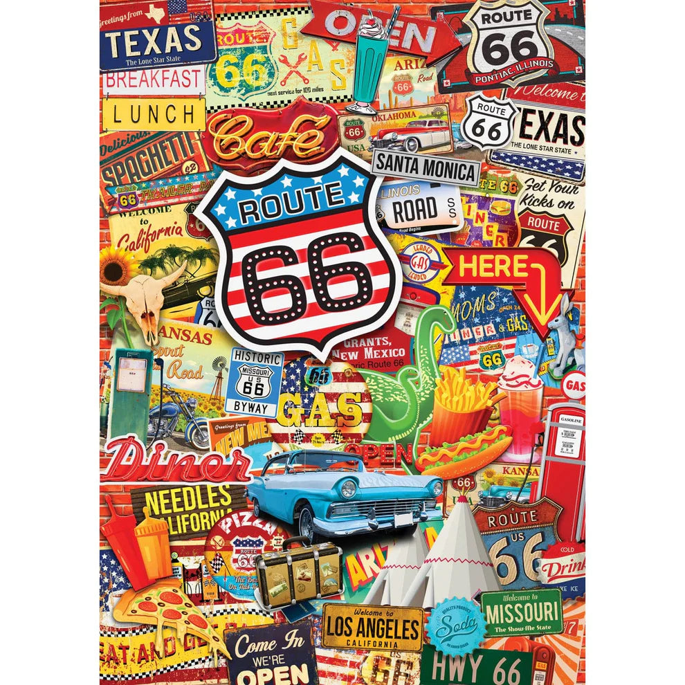 Route 66 - World's Smallest 1000 Piece Puzzle