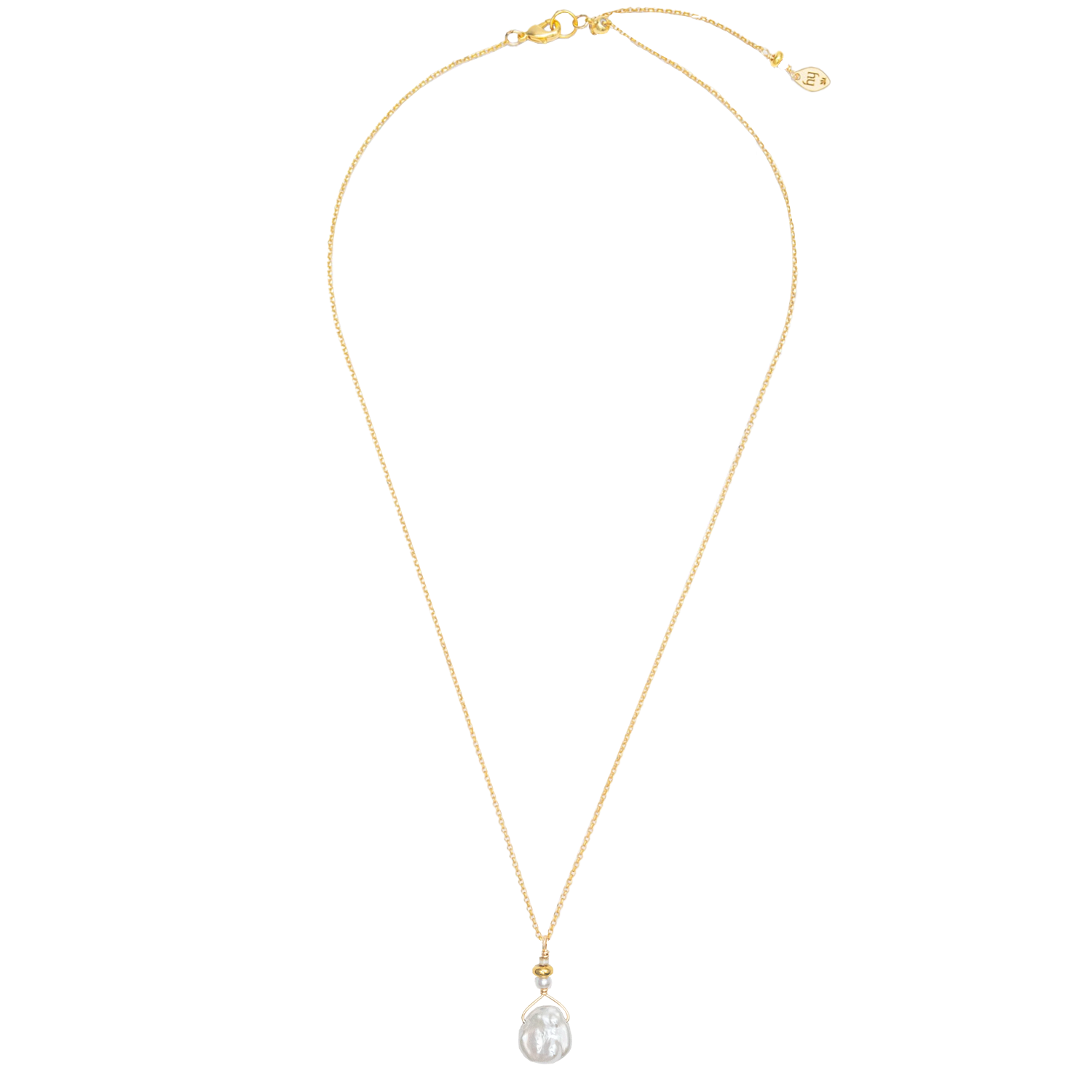 Holly Yashi Delicate Margo Pendant - Cream and Gold