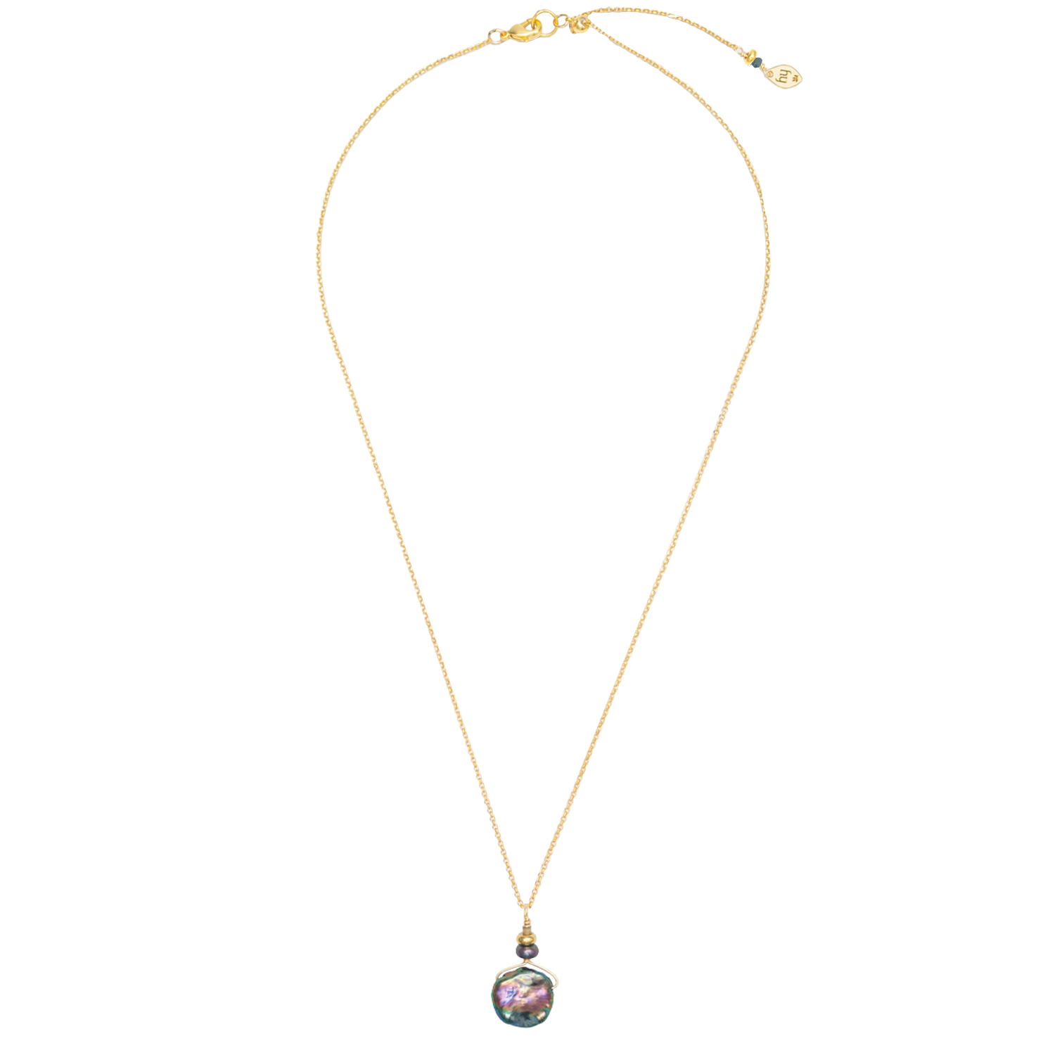 Holly Yashi Delicate Margo Pendant - Peacock and Gold