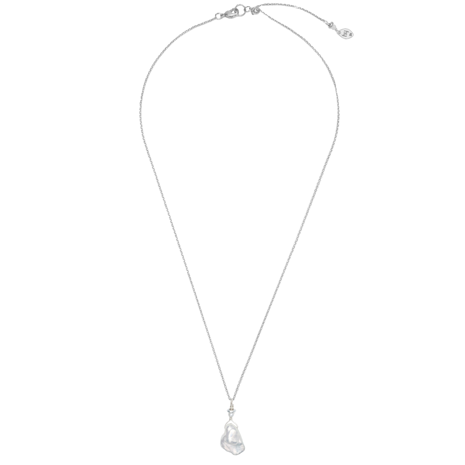 Holly Yashi Delicate Margo Pendant - Cream and Silver