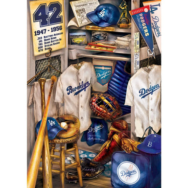 Los Angeles Dodgers Locker Room 500 Piece MLB Puzzle