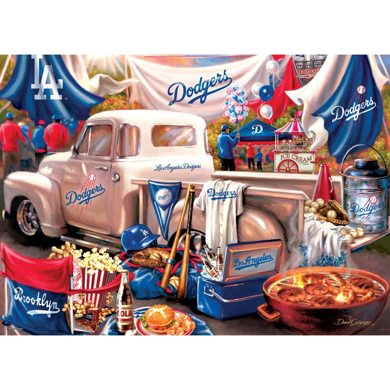 Los Angeles Dodgers Game Day Collection 1000 Piece Puzzle
