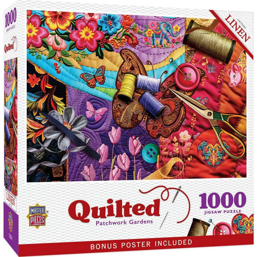 Quilted Patchwork Gardens 1000 Piece Puzzle