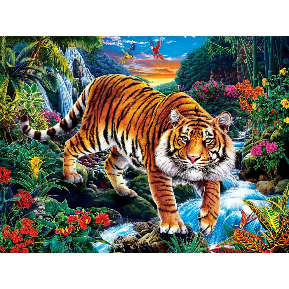 Stalking Tiger 300 Piece Large Format Glow In The Dark Puzzle
